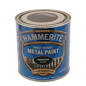 Specialist Paints, Hammerite Direct To Rust Metal Paint   Smooth Black   2.5 Litre, Hammerite Paint