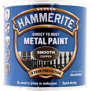 Specialist Paints, Hammerite Direct To Rust Metal Paint   Smooth Copper   250ml, Hammerite Paint