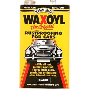 Body Repair and Preparation, Waxoyl Rust Treatment Refill Can   Black   5 Litre, WAXOYL