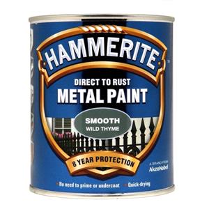 Specialist Paints, Hammerite Direct To Rust Metal Paint   Smooth Wild Thyme   750ml, Hammerite Paint