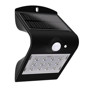 Garden Lights, Luceco Solar LED Wall and Fence Light with PIR   1.5W, Luceco